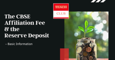 CBSE Affiliation Fee and Reserve Deposit